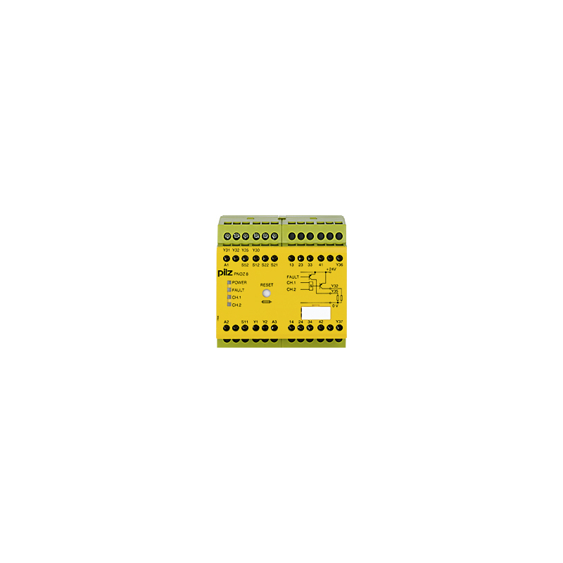 PILZ PNOZ 8 24VDC 3n/o 1n/c 2s (New)