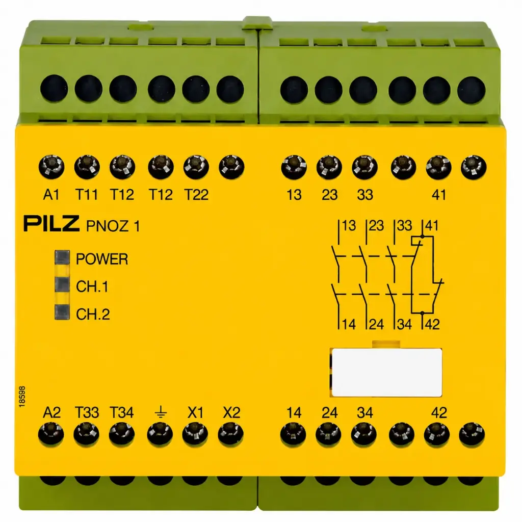 PILZ PNOZ 1 24VAC  3n/o 1n/c (New)