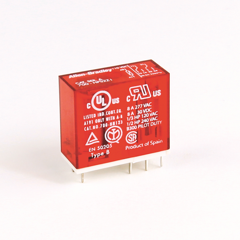 ALLEN BRADLEY 24V  DPDT PCB Style 2 P (New)