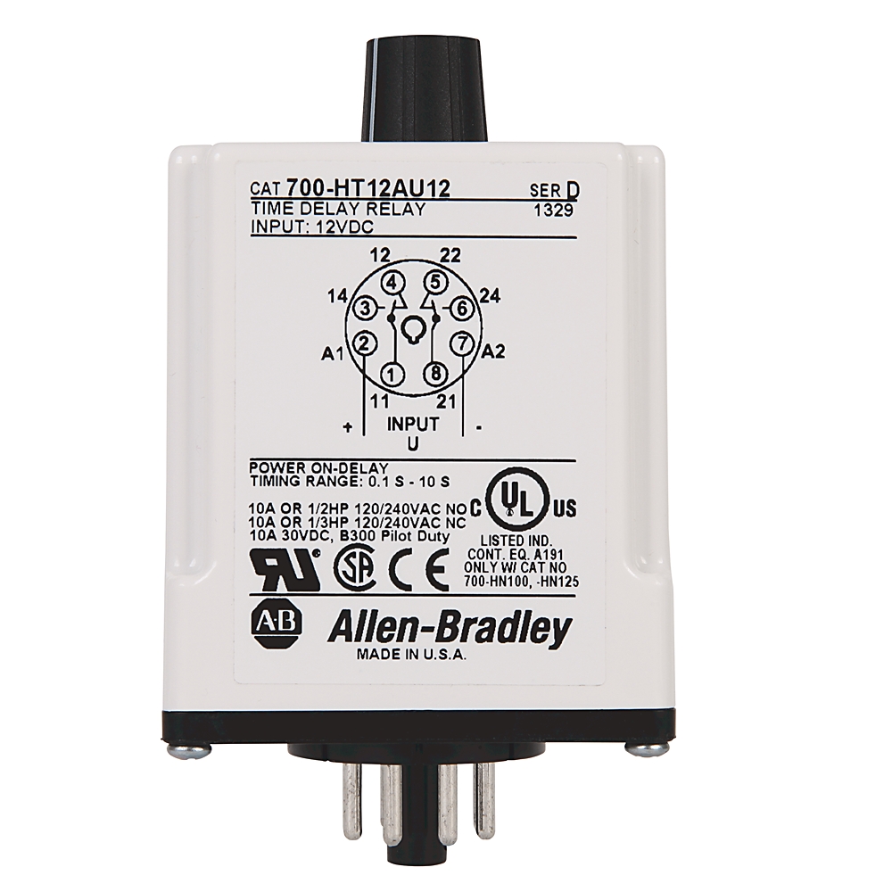 ALLEN BRADLEY Tube Base Timing Relay (New)