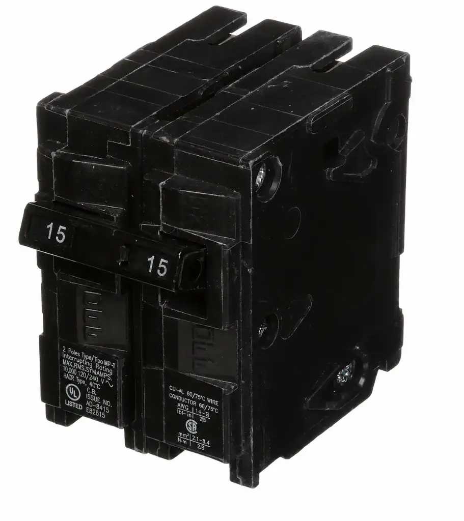 SIEMENS/EP BREAKER 15A 2P 120/240V 10K QP10 K (New)
