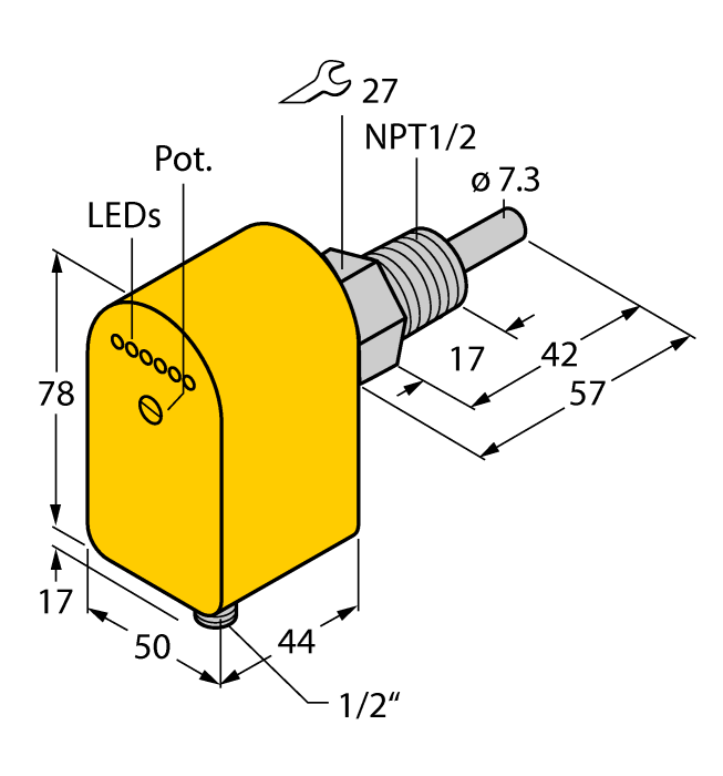 TURCK FCS-N1/2A4P-ARX-B3141/115 (New)