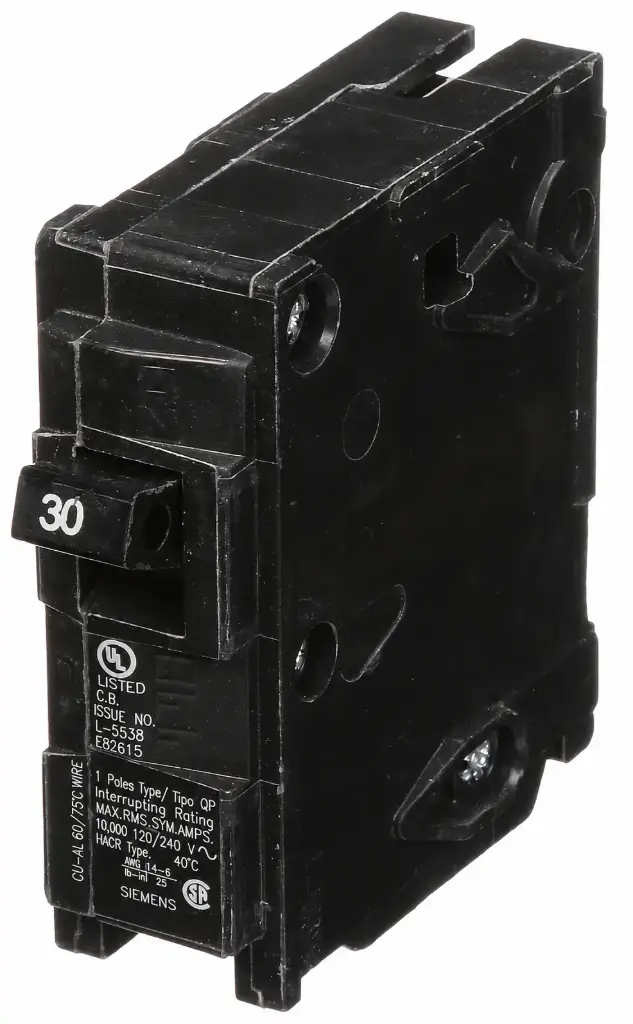 SIEMENS/EP BREAKER QP 1P 30A 120V 10K (New)