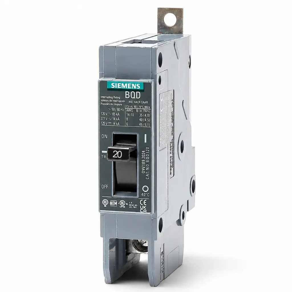 SIEMENS/EP DISYUNTOR BQD 1P 20A 277VAC (New)