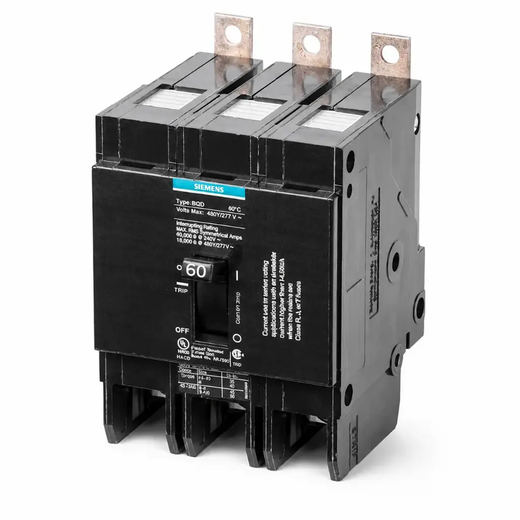 SIEMENS/EP DISYUNTOR BQD 3P 30A 480VAC 14KA (New)