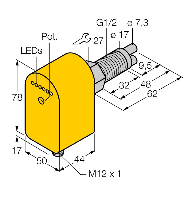 TURCK FCS-GL1/2A2P-LIX-H1141/A (New)