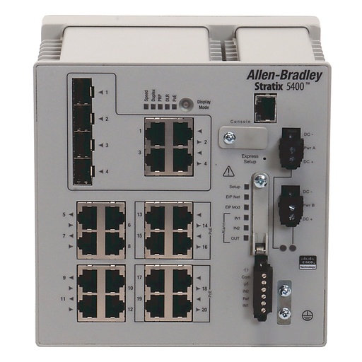 [1783-HMS16TG4CGR] ALLEN BRADLEY Stratix 5400 20 Port Ma (New)