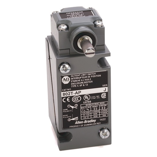 [802T-ALP] ALLEN BRADLEY Metal Plug-In Oiltight  (New)