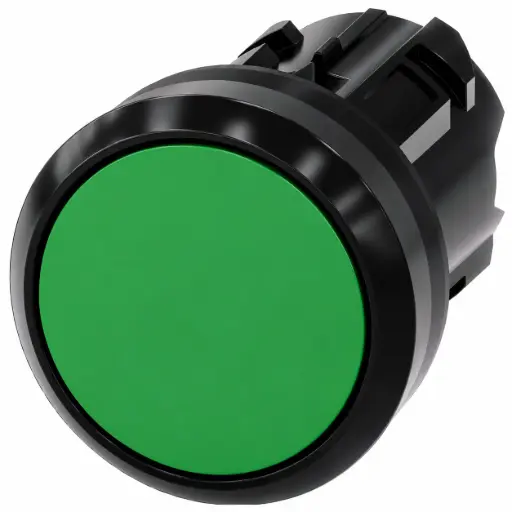 [3SU1000-0AB40-0AA0] SIEMENS/EP pulsador, 22 mm, redondo, plástico (New)