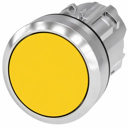 [3SU1050-0AB30-0AA0] SIEMENS/EP pulsador, 22 mm, redondo, metal, b (New)
