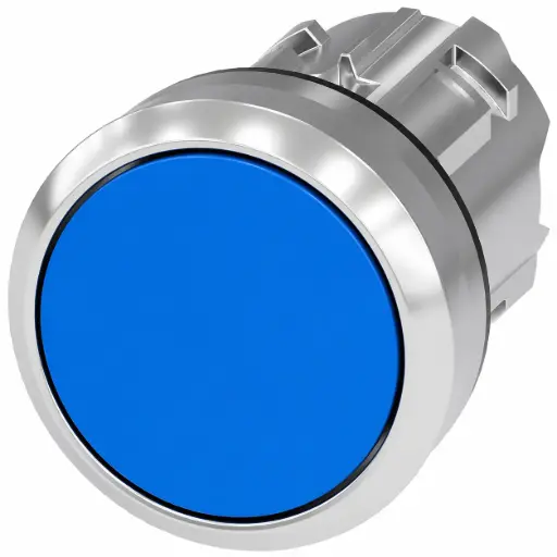 [3SU1050-0AB50-0AA0] SIEMENS/EP pulsador, 22 mm, redondo, metal, b (New)