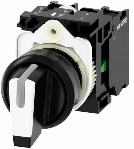 [3SU1100-2BM60-1NA0] SIEMENS/EP selector, iluminable, 22 mm, redon (New)