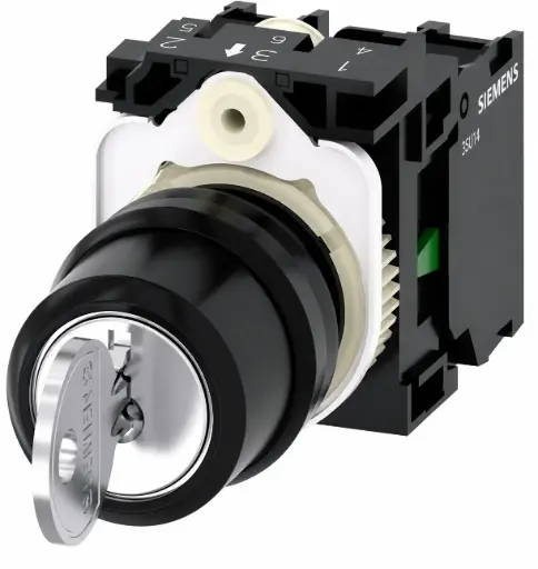 [3SU1100-4BL11-1NA0] SIEMENS/EP Interruptor de llave RONIS, 22 mm, (New)