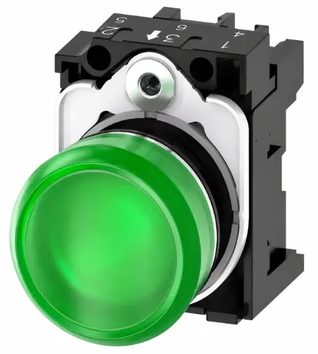 [3SU1152-6AA40-1AA0] SIEMENS/EP lámpara de señalización, 22 mm, re (New)