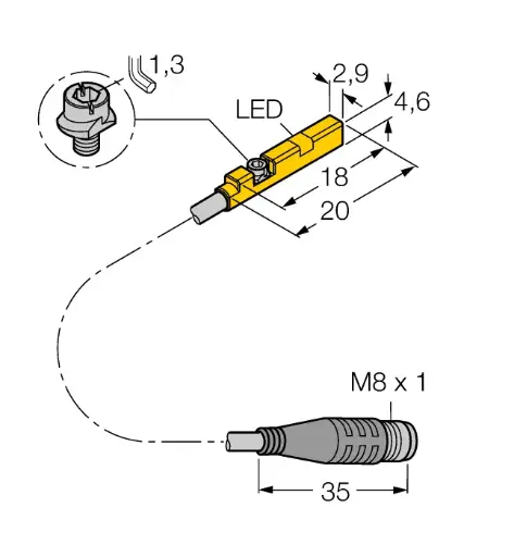 [4685843] TURCK BIM-UNR-AP6X-0.3-PSG3S W/ (New)